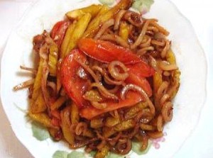 Món mực khô xào dứa lạ mà ngon