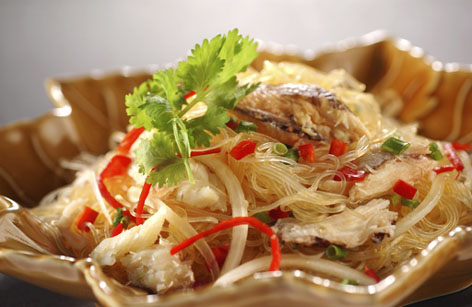 Mực tươi xào miến cực ngon