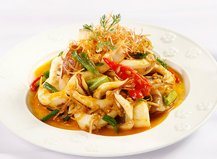 Mực xào lăn ngon tuyệt