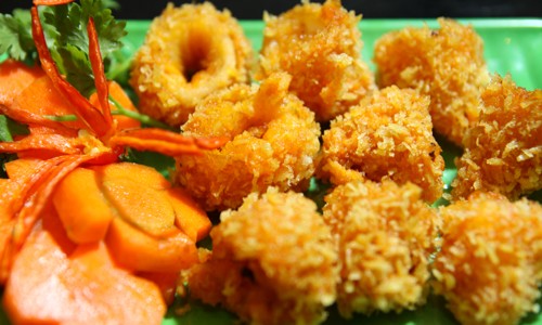 Mực chiên dừa giòn ngon cho ngày cuối tuần