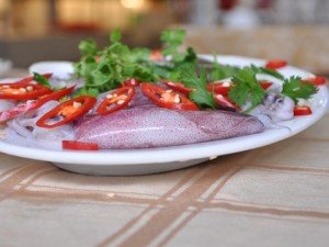 hướng dẫn làm mực xào sả ớt, huong dan lam muc xao sa ot