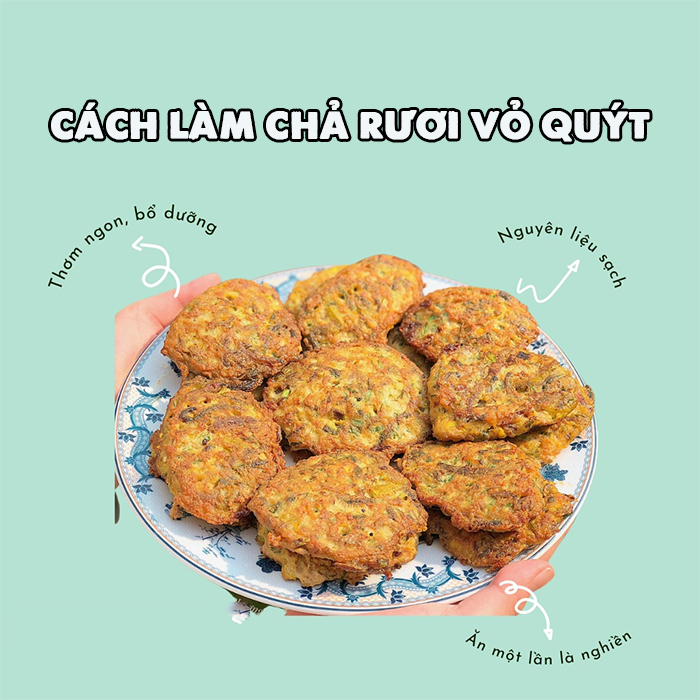 Cách làm chả rươi vỏ quýt giàu dinh dưỡng ngon hơn ngoài hàng